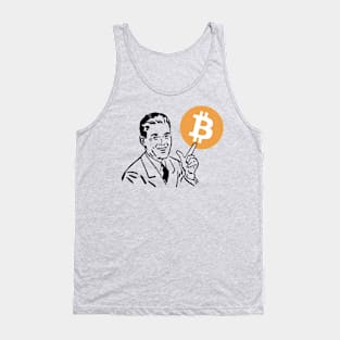 Retro Bitcoin Salesman Tank Top